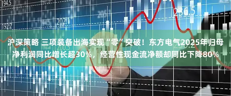 沪深策略 三项装备出海实现“零”突破！东方电气2025年归母净利润同比增长超30%，经营性现金流净额却同比下降80%